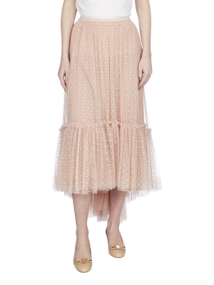 Redvalentino Tulle Midi Skirt