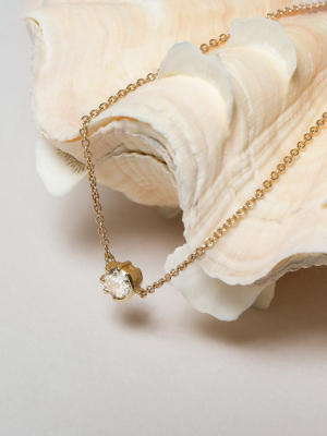 Sun & Moon Necklace - White Diamond
