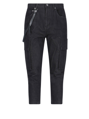 Helmut Lang Cropped Cargo Jeans