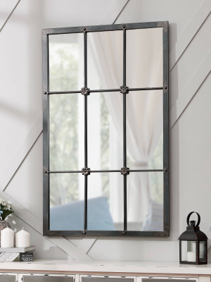 24" X 1" X 38" Homestead Manor Window Mirror Metallic Gray - Firstime & Co.