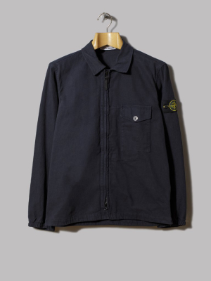 Stone Island One Pocket Overshirt (navy Blue)