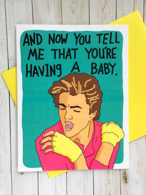 George Michael Baby Card