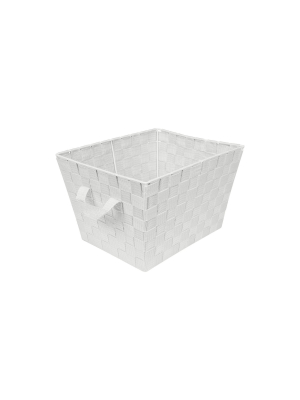 Simplify Small 10" Woven Storage Bin Heather Gray