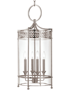 Amelia 4 Light Pendant Polished Nickel