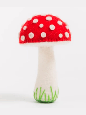 Tall Mushroom Ornament