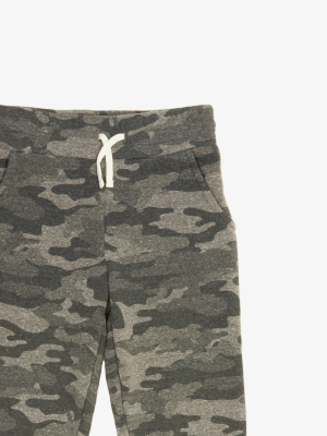 Boy's Camo Print Triblend Jogger