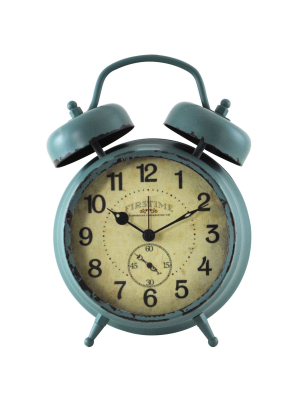 Double Bell Alarm Clock Teal - Firstime