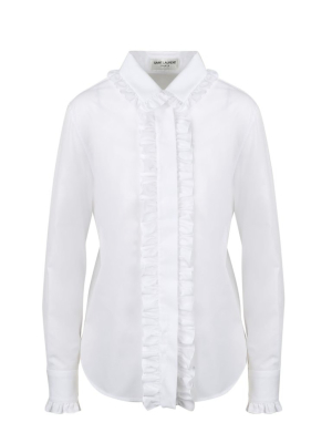 Saint Laurent Ruffled Trim Shirt