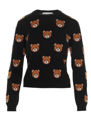 Moschino Allover Teddy Intarsia Jumper