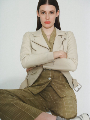 Jayne Smooth Jacket Ghost