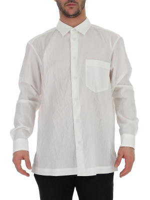 Issey Miyake Buttoned Crepe Shirt