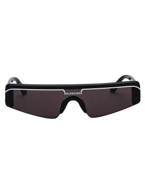 Balenciaga Eyewear Logo Printed Biker Sunglasses