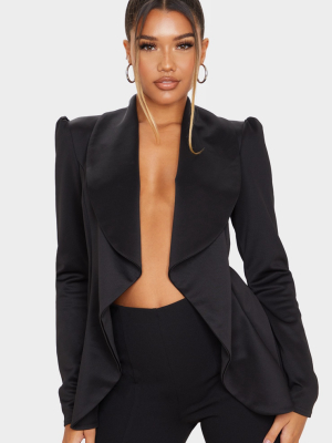 Black Waterfall Blazer