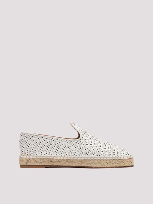 Alaïa Openwork Flat Espadrilles