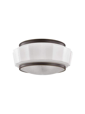 Odessa 2 Light Flush Mount Old Bronze