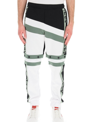 Fendi Logo Tape Panelled Track Pants