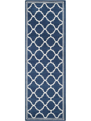 Amherst Lantern Navy/beige Runner Rug