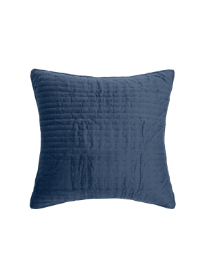 C&f Home 26" X 26" Lapis Velvet Euro Sham