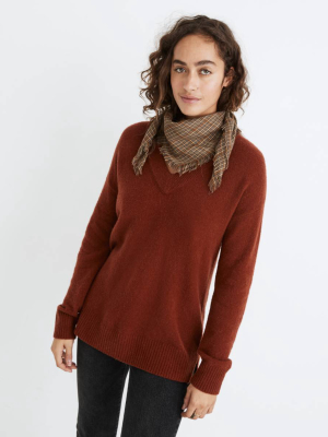 Bartlett V-neck Pullover Sweater In Coziest Yarn