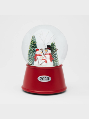 5.5" X 3.8" Snowman Family Musical Snow Globe - Wondershop™