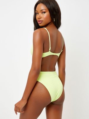 Frankies Bikinis High-waist High-leg Cheeky Bottom