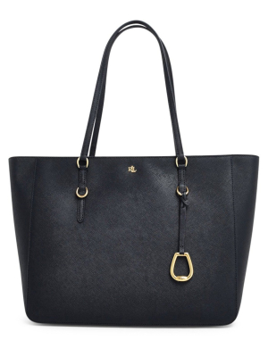 Laruen Ralph Lauren Logo Charm Tote Bag