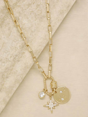 Charmed For Sure 18k Gold Plated Necklace