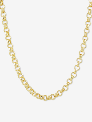 Sanctuary Project Round Chain Link Necklace Gold