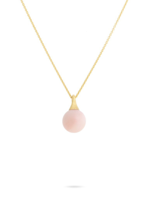 Marco Bicego® Africa Boule Collection 18k Yellow Gold And Pink Opal Pendant