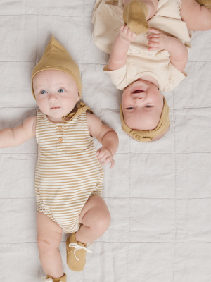 Organic Brushed Jersey S/s Baby Dress - Sunny Day