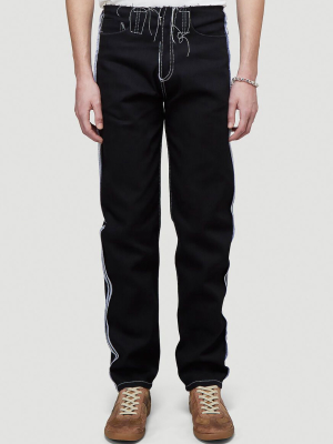 Maison Margiela Contrast Stitch Jeans