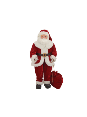 Kurt Adler 68" Kringle Klaus Santa With Bag