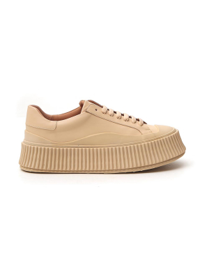 Jil Sander Low Top Lace Up Sneakers