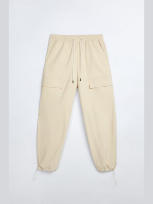 Textured Cargo Pants