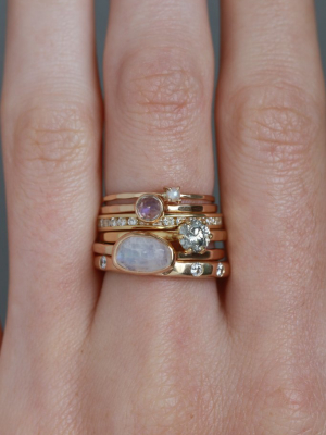 Moonstone Stacking Ring