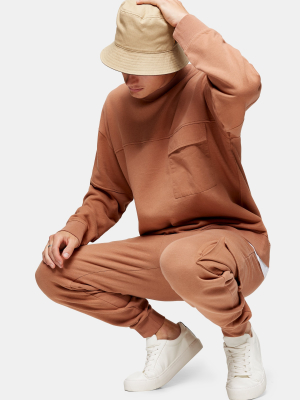 Brown Twill Cargo Tracksuit