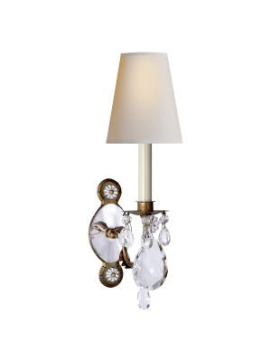 Yves Crystal Single Arm Sconce