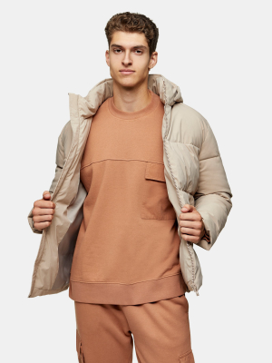 Stone Hooded Puffer Jacket