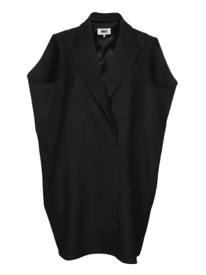 Mm6 Maison Margiela Straight Hem Sleeveless Coat