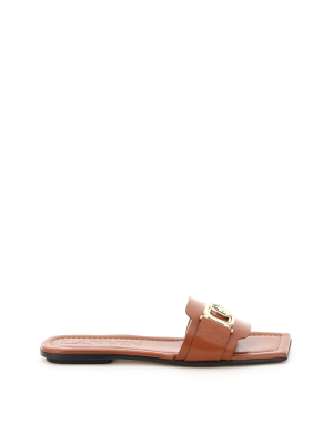 Lanvin Flat Swan Mules