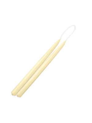 Colored Taper Candles, Set Of 2, Ivory