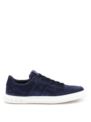 Tod's Embossed T Lace Up Sneakers