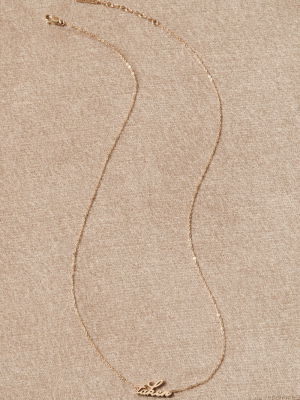 Taken Script Necklace