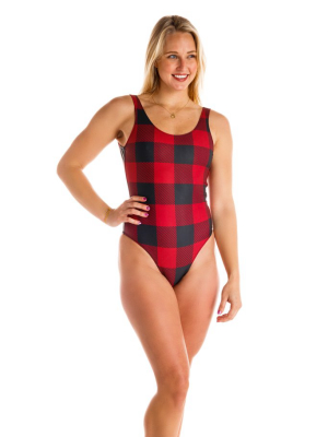 The Red & Black Lumberjack | Buffalo Check One Piece