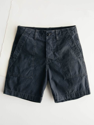The Camp Short In Faded Black