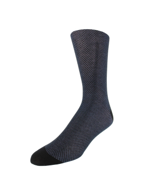 Men's Micro-dot Patterned Dress Socks - Royal