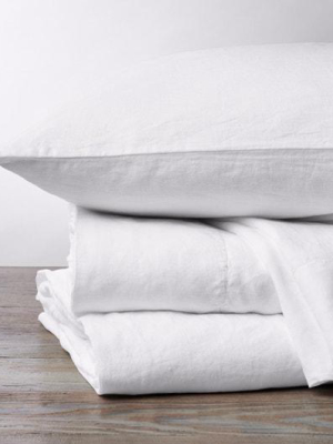 Relaxed Linen Sheet Set - Alpine White