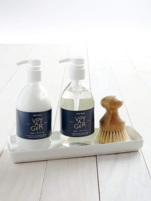 Voyager Shea Lotion & Hand Soap Set With Brush