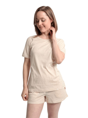 Pima Tee And Short Pajama Set