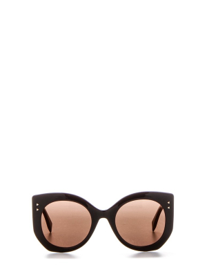 Fendi Eyewear Engraved Lettering Sunglasses